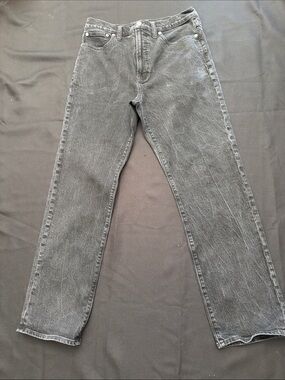Madewell Men's Straight Jeans in Faded Gray-Black